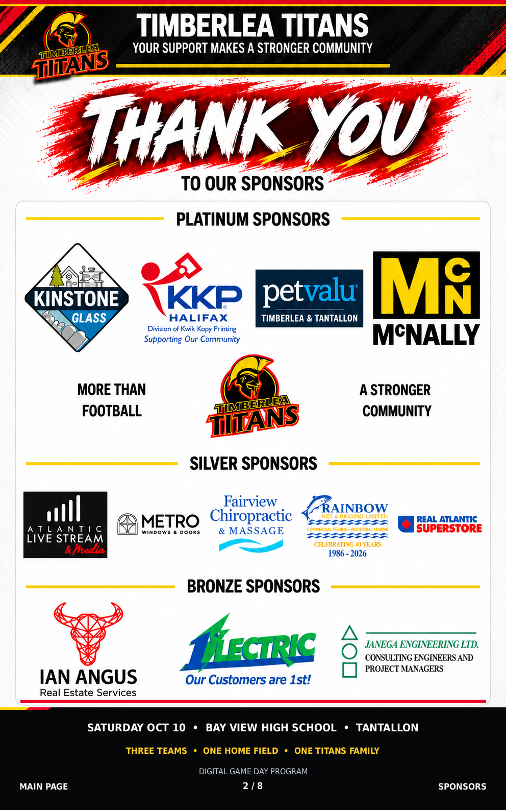 Page 2 of 8: Sponsors