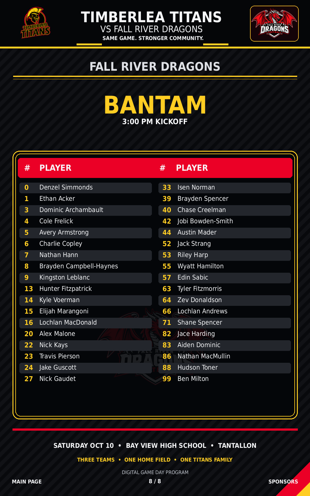 Page 8 of 8: Fall River Dragons - Bantam